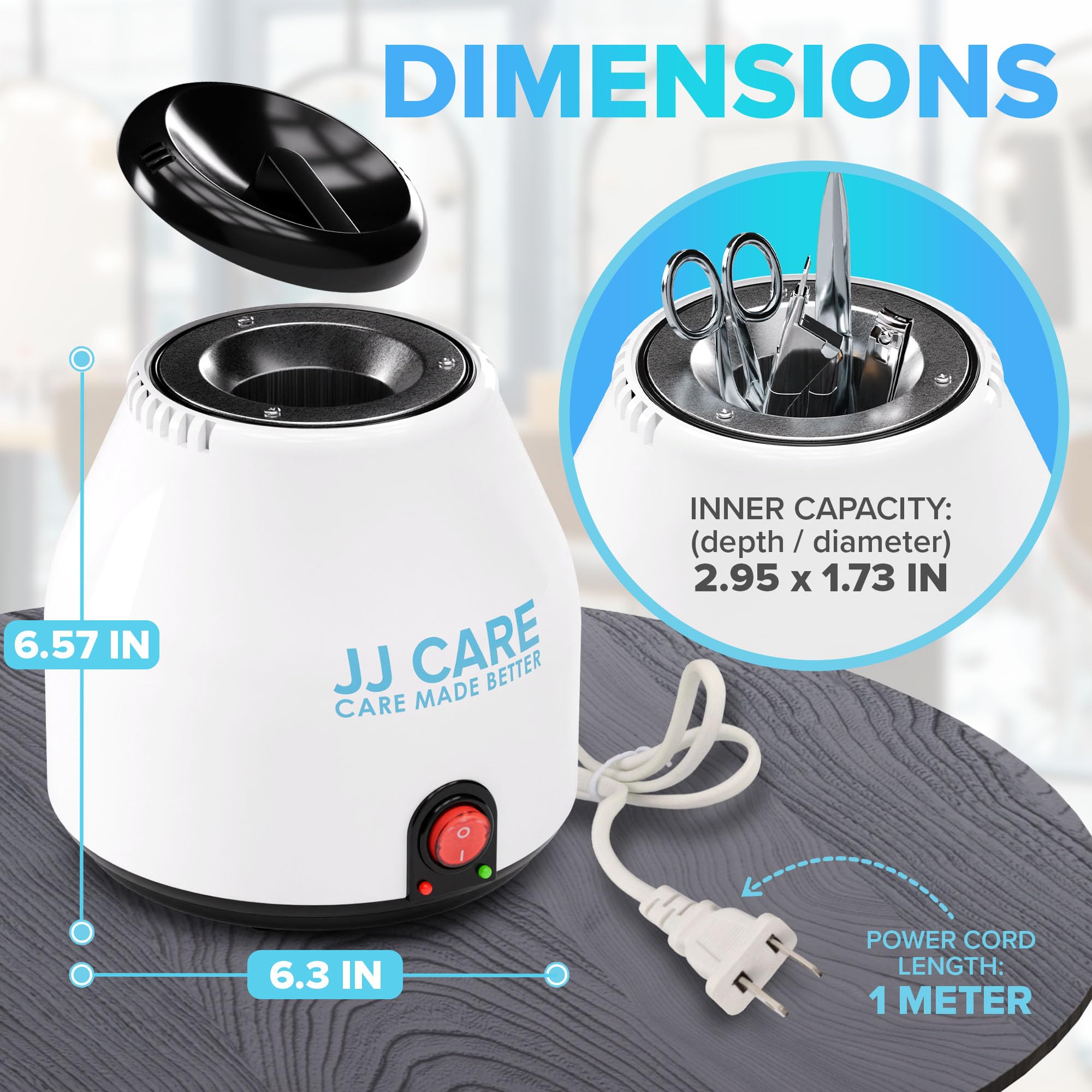 Amazon.co.jp: JJ CARE ネイルツール殺菌器 ガラスビーズ付き